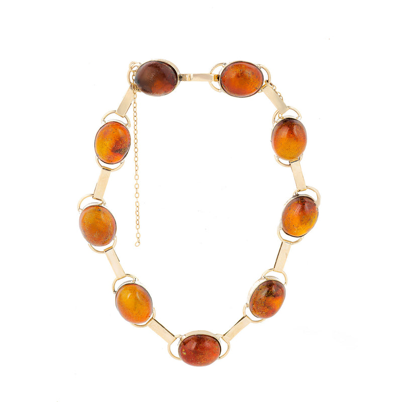 A Gold Amber Bracelet