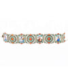 A Swiss Enamel Panel Bracelet