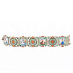 A Swiss Enamel Panel Bracelet