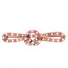 A Ruby Pearl Love Knot brooch