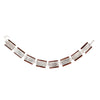 A Silver Wood Panel Bracelet