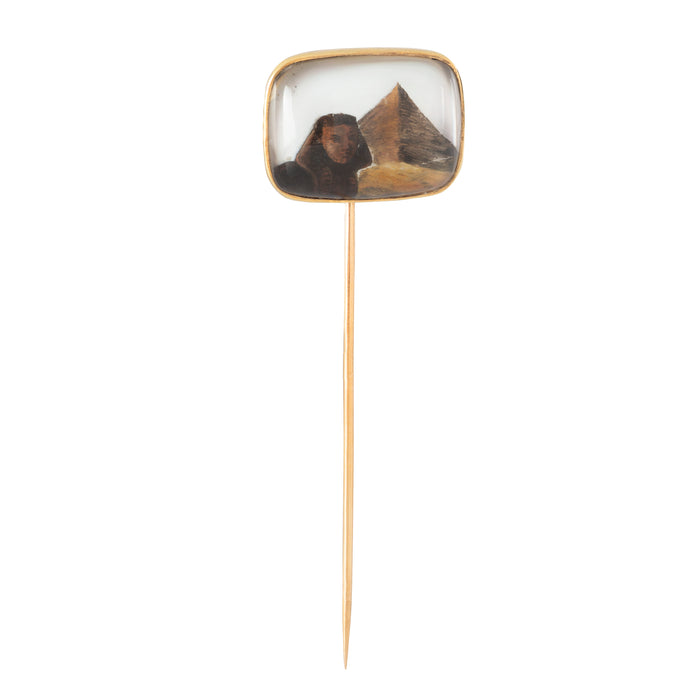 An Egyptian Rock Crystal Stick Pin