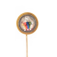 A Prince of Wales Plume Rock Crystal Stick Pin