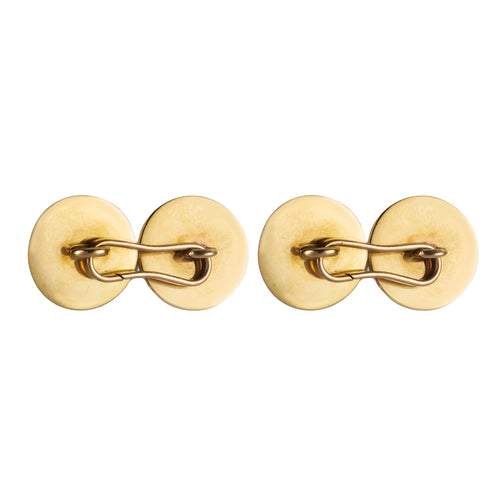 A pair of Gold & Rock Crystal Essex Bird Cufflinks
