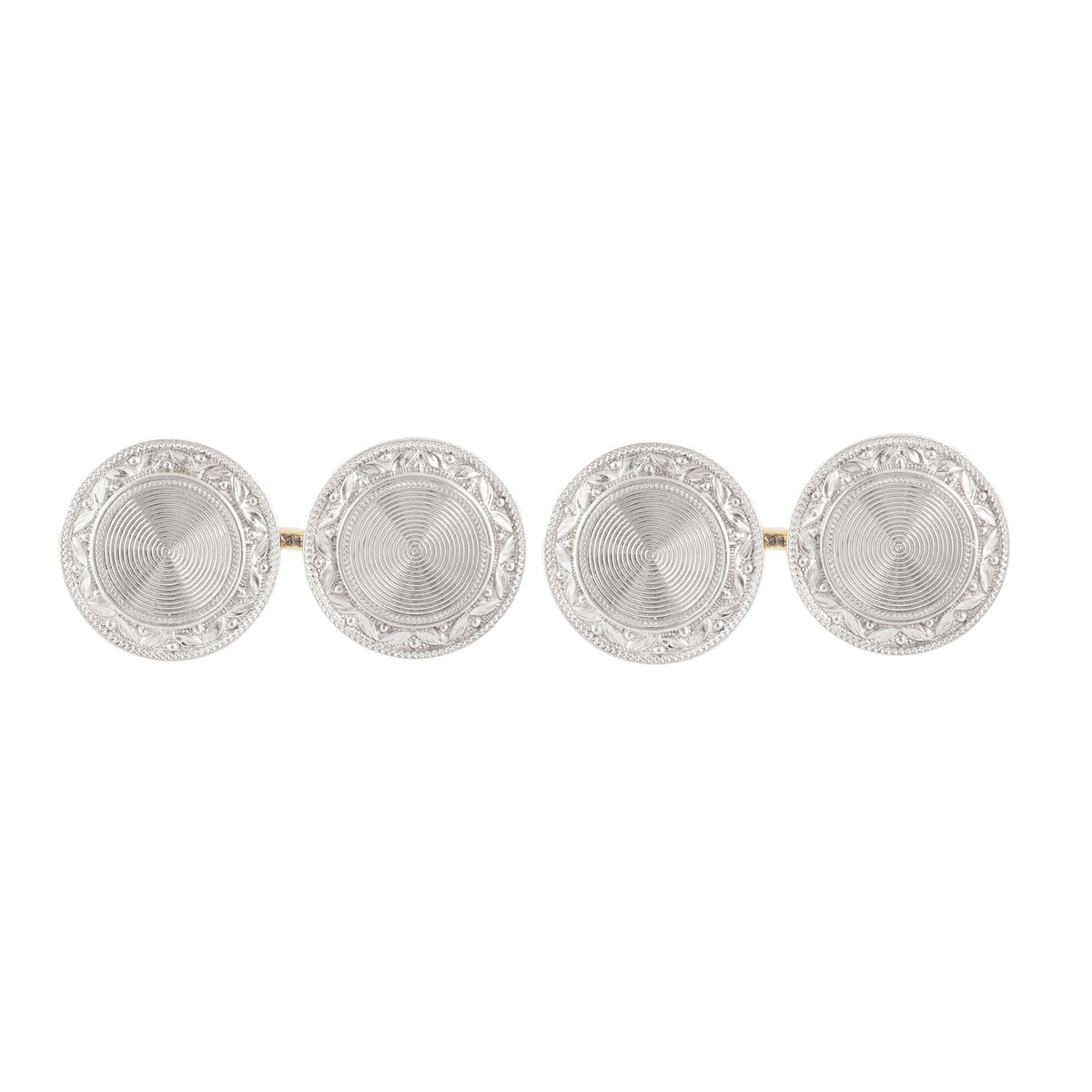 Pair of Platinum Gold Cufflinks