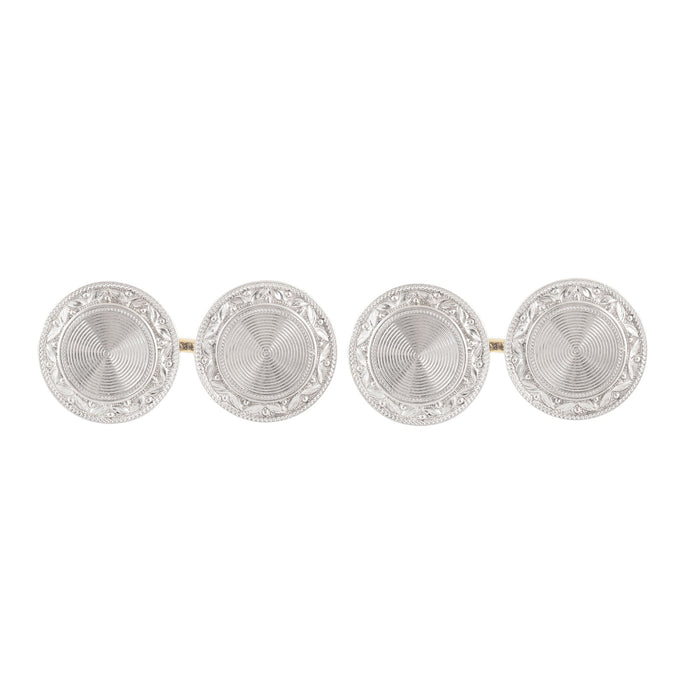 Pair of Platinum Gold Cufflinks