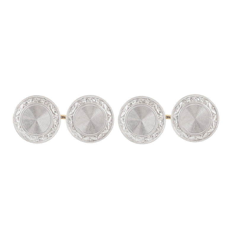 Pair of Platinum Gold Cufflinks