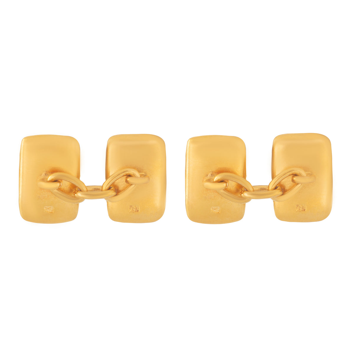 Pair of Gold Rectangular Cufflinks