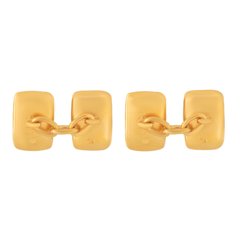 Pair of Gold Rectangular Cufflinks
