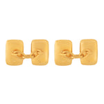 A pair of Gold Rectangular Cufflinks