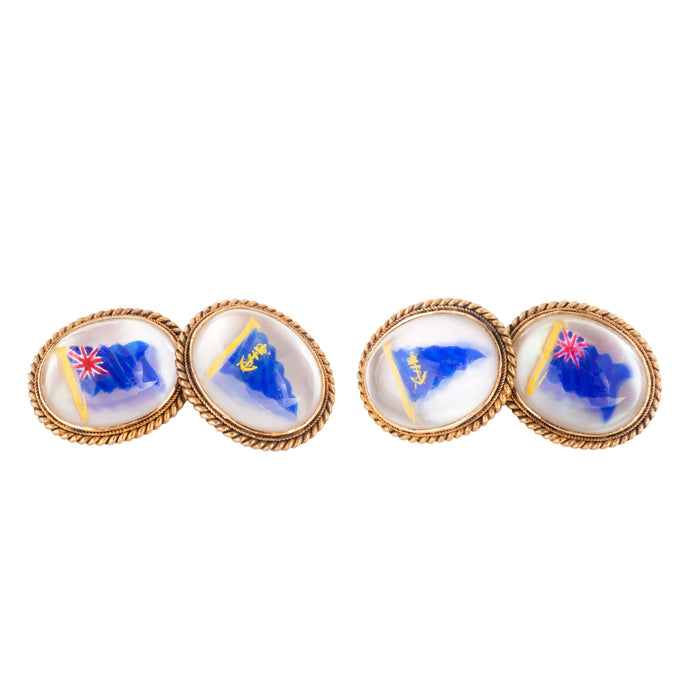 Pair of Naval Flag Cufflinks