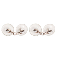 Pair of Rock Crystal Sapphire Cufflinks