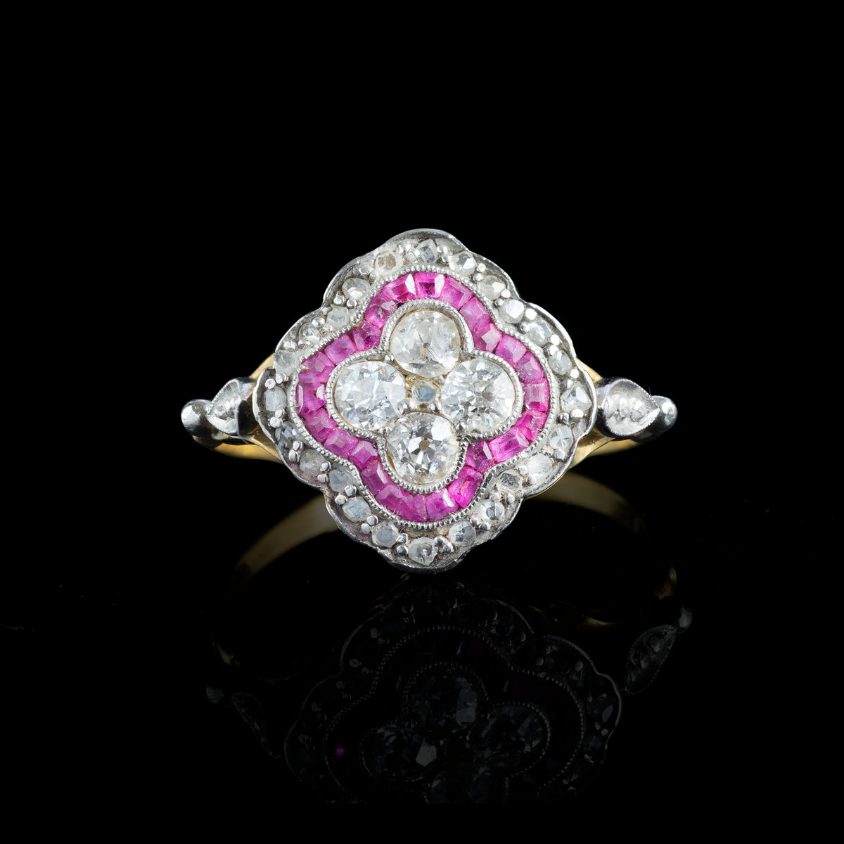 Art Deco Ruby Diamond Ring
