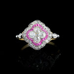 An Art Deco Ruby Diamond Ring