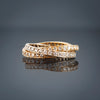 An Antique Gold Diamond Russian Wedding Ring