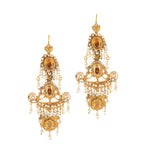 A pair of Italian Georgian Chandelier Earrings