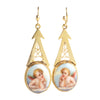 A Pair of Cherub Gold Earrings