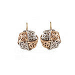A Pair of Platinum and Gold Earrings