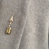18ct gold pearl arrow brooch c.1940s
