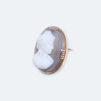 18ct gold hard stone cameo c.1870