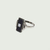 Art Deco, Onyx, Diamond & Platinum Ring c.1920s