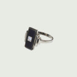 Art Deco, Onyx, Diamond & Platinum Ring c.1920s