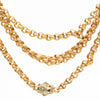 A Pinchbeck Chain with Turquoise Clasp