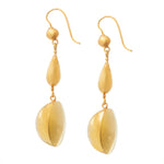 A Large Pair of Gold Earrings