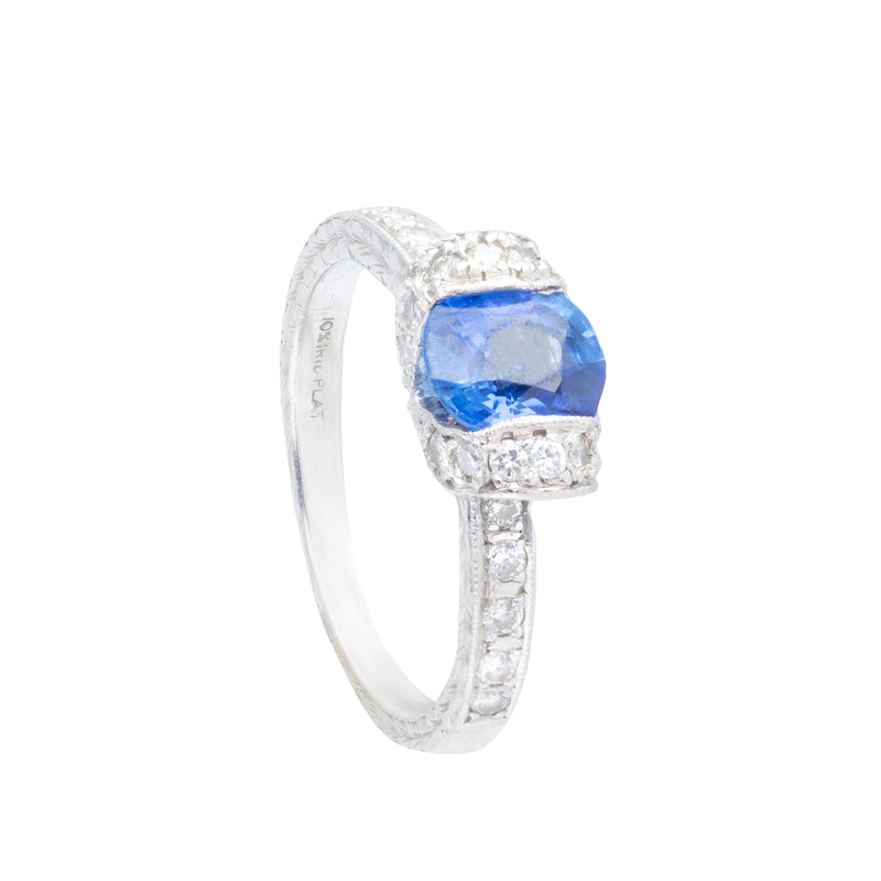 Sapphire and Diamond Ring