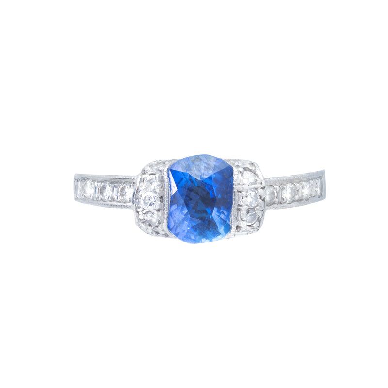 Sapphire and Diamond Ring
