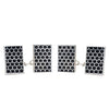 A Pair of Silver Black Enamel Cufflinks
