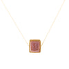 A Gold Agate Pendant