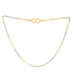 A Platinum and Gold Double Wrap Bracelet