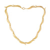 A Gold Leaf Collar Necklace