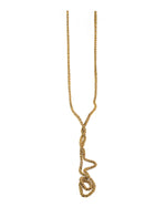 A Pinchbeck Rope Bauble Chain