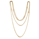 A Nine Carat Gold Guard Chain