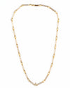 A Gold Pearl Chain Necklace