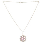 A Ruby, Pearl and Diamond Necklace