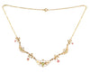 A Fifteen Carat Gold Peridot Tourmaline Necklace