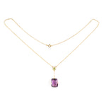 A Suffragette Amethyst Pendant