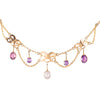 A Gold and Amethyst Necklace