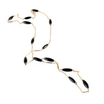 An Onyx and Gold Necklace