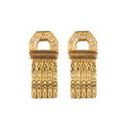 A pair of Gold Diamond Earrings
