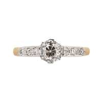 Art Deco Diamond Gold Ring