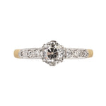 An Art Deco Diamond Gold Ring