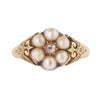 A Pearl Diamond cluster ring