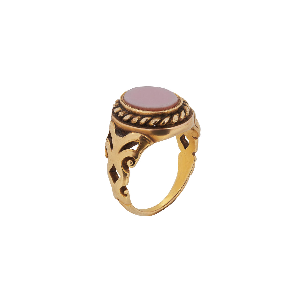 Gold Carnelian Signet Ring