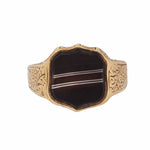A Banded Agate Signet Ring