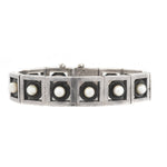 A Mexican Silver Pearl Bracelet by Antonio Pineda