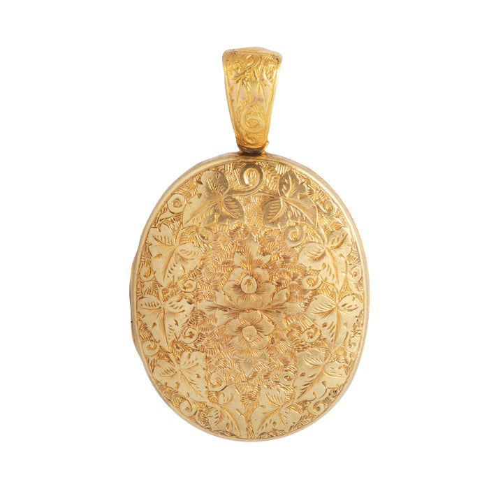 Gold Enamel Locket